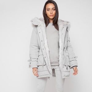 Faux Fur Longline Winter Coat